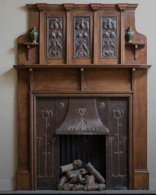Bespoke Oak Mantle & Fireplace Surround.