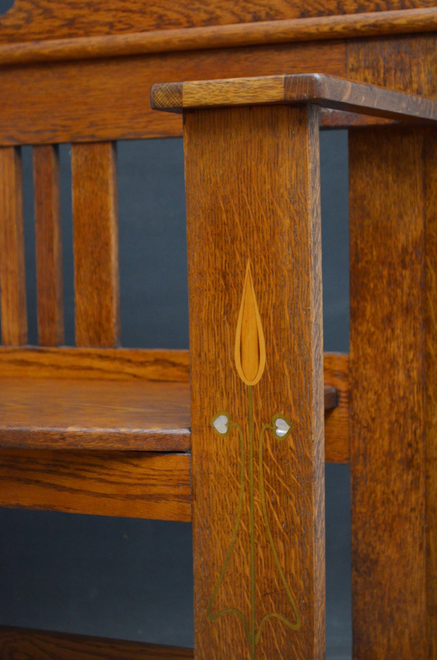 The Gimson Arts and Crafts Hall Settle